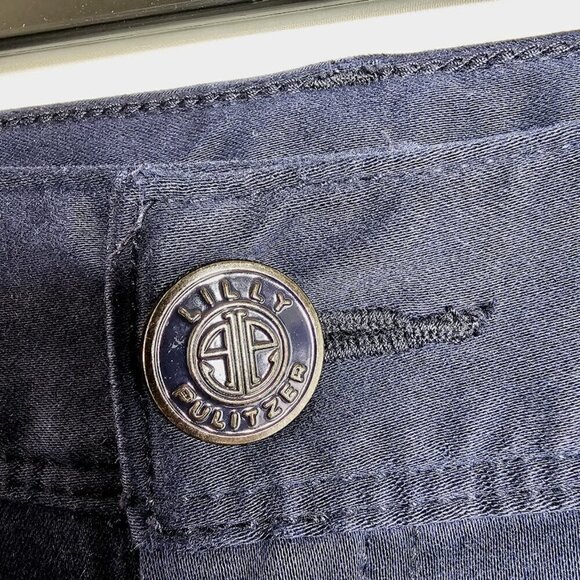 LILLY PULITZER Jeans Pants Worth Low Rise Skinny NAVY BLUE size 0 XS Preppy Chic - Picture 3 of 8